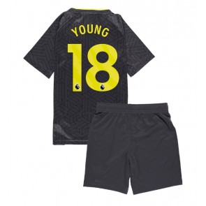 Everton Ashley Young #18 Gostujuci Dres za Dječji 2024-25 Kratak Rukavima (+ kratke hlače)